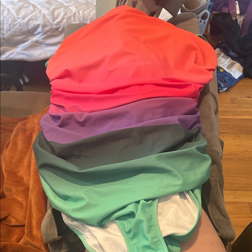 Colorful Gradient One-Piece Swimsuit